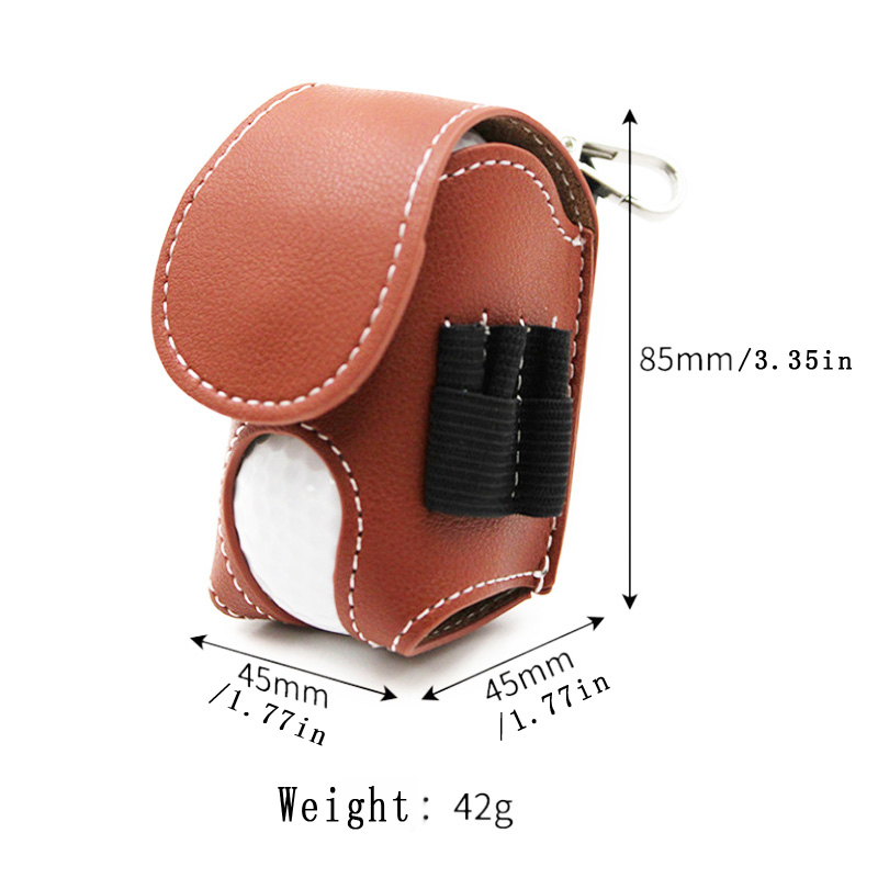 Golf PU Ball Bag Two-Piece Set - Golf Ball Premium 评论和价格
