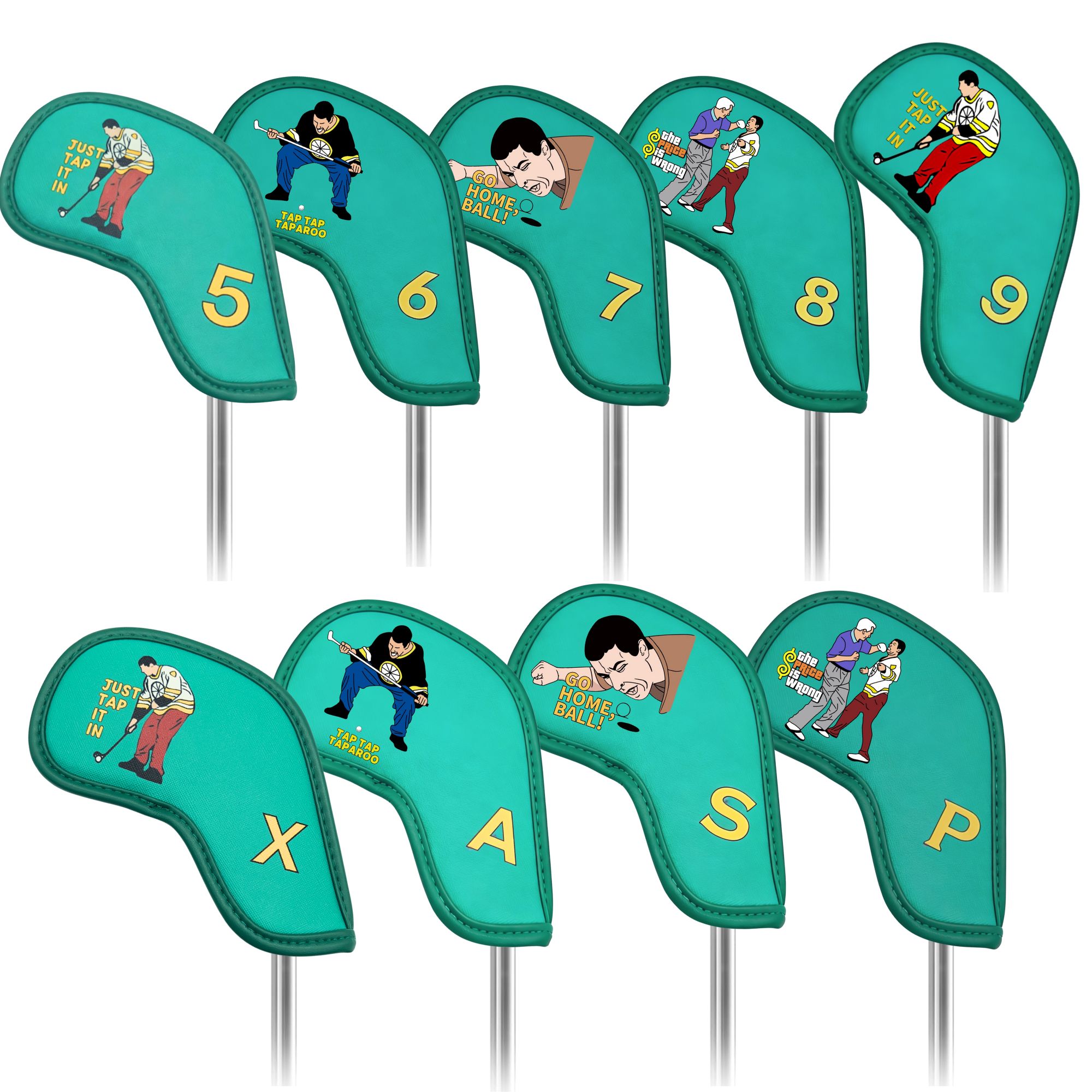 9 pcs Golf Iron Covers with Fu - Golf Equipment Nearby 评论和价格