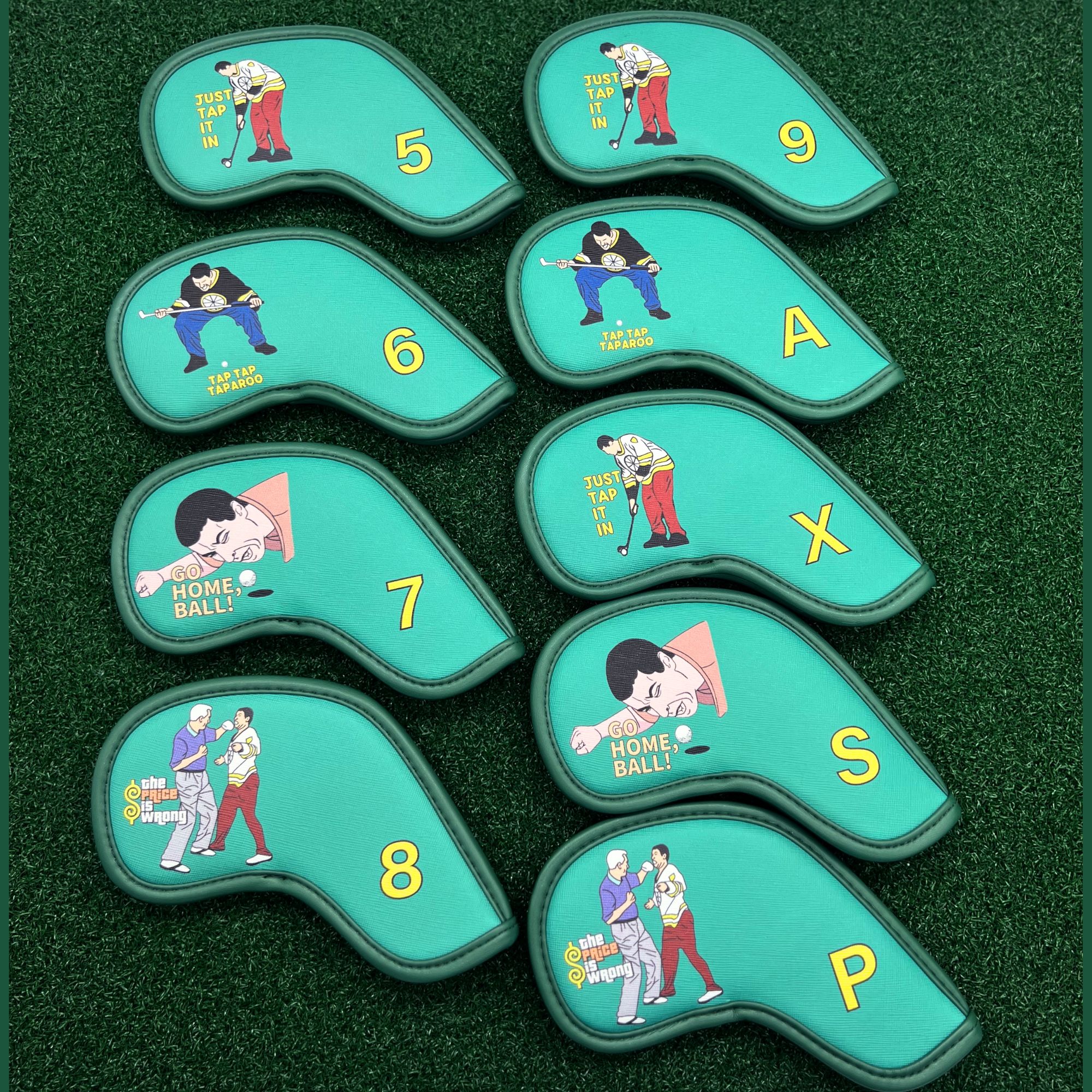 9 pcs Golf Iron Covers with Fu - Golf Equipment Nearby 评论和价格
