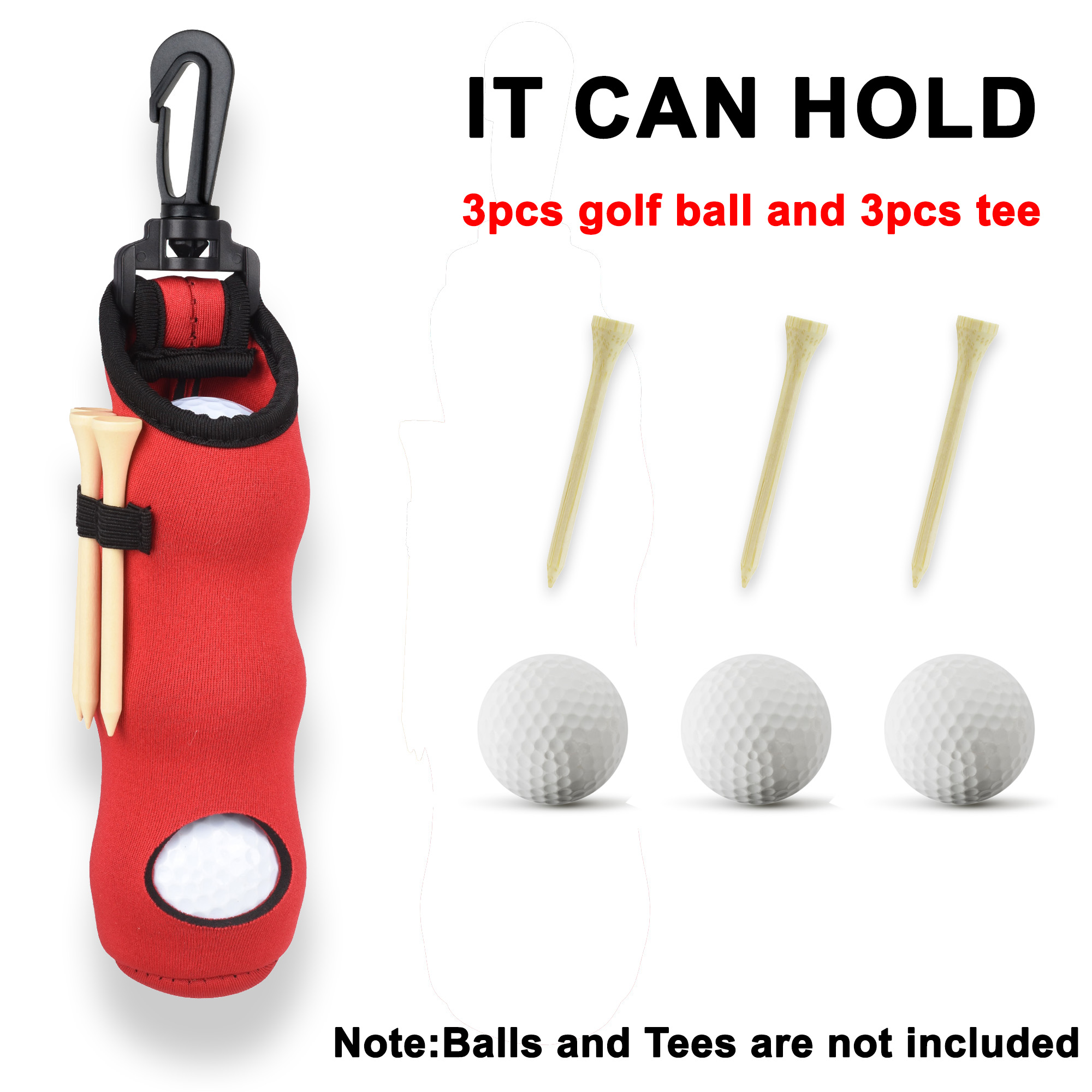 Golf Tee Holder Neoprene Golf  - Golf Equipment Holder 评论和价格